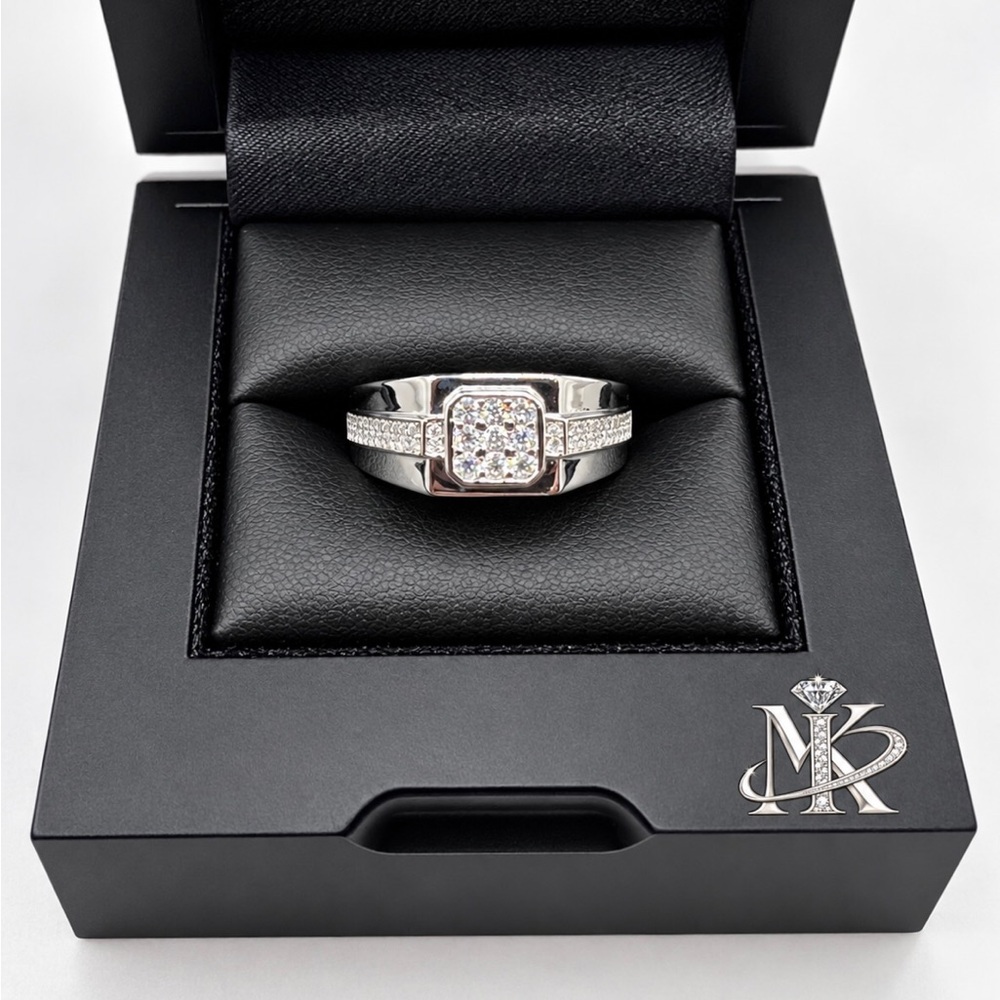 925 Sterling Silver 2.50CTW MOISSANITE Men’s Ring Size 11 or 12